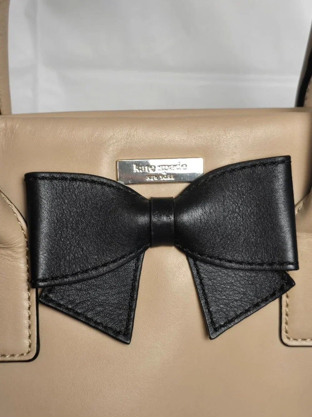 Kate Spade Hanover Street Charee Leather Satchel with Bow